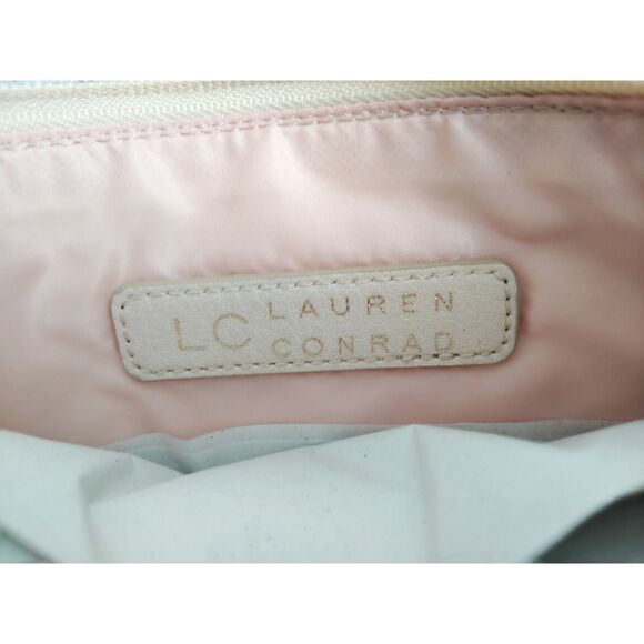 LC Lauren Condrad Peach French Kitty Wristlet  Pouch Make Up Bag NWT - Picture 12 of 15